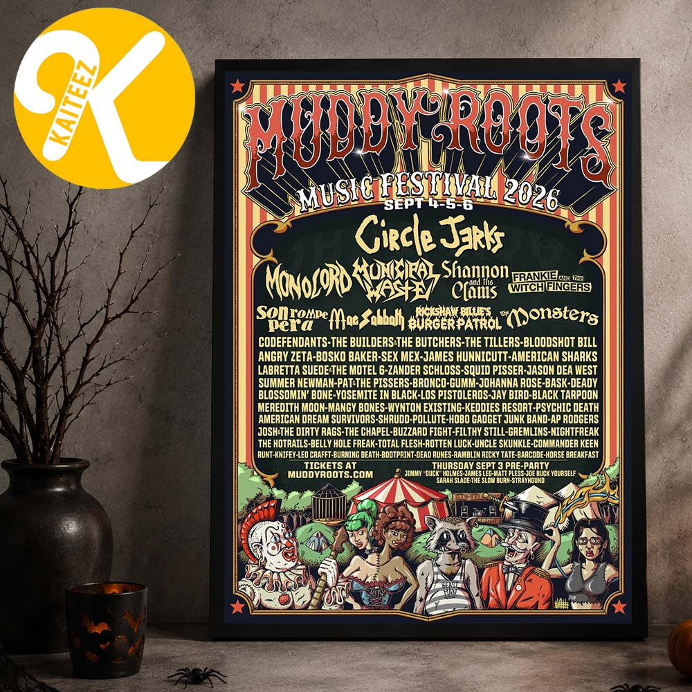 Muddy Roots Music Festival 2026 In Cookeville TN On September 4 5 6 2026 Line Up Home Decor Poster Canvas Muddy Roots Music Festival 2026 In Cookeville TN On September 4 5 6 2026 Line Up Home Decor Poster Canvas