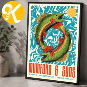 Mumford And Sons Charlottesville VA Event Poster At John Paul Jones Arena In Charlottesville VA On September 20 2026 Home Decor Poster Canvas