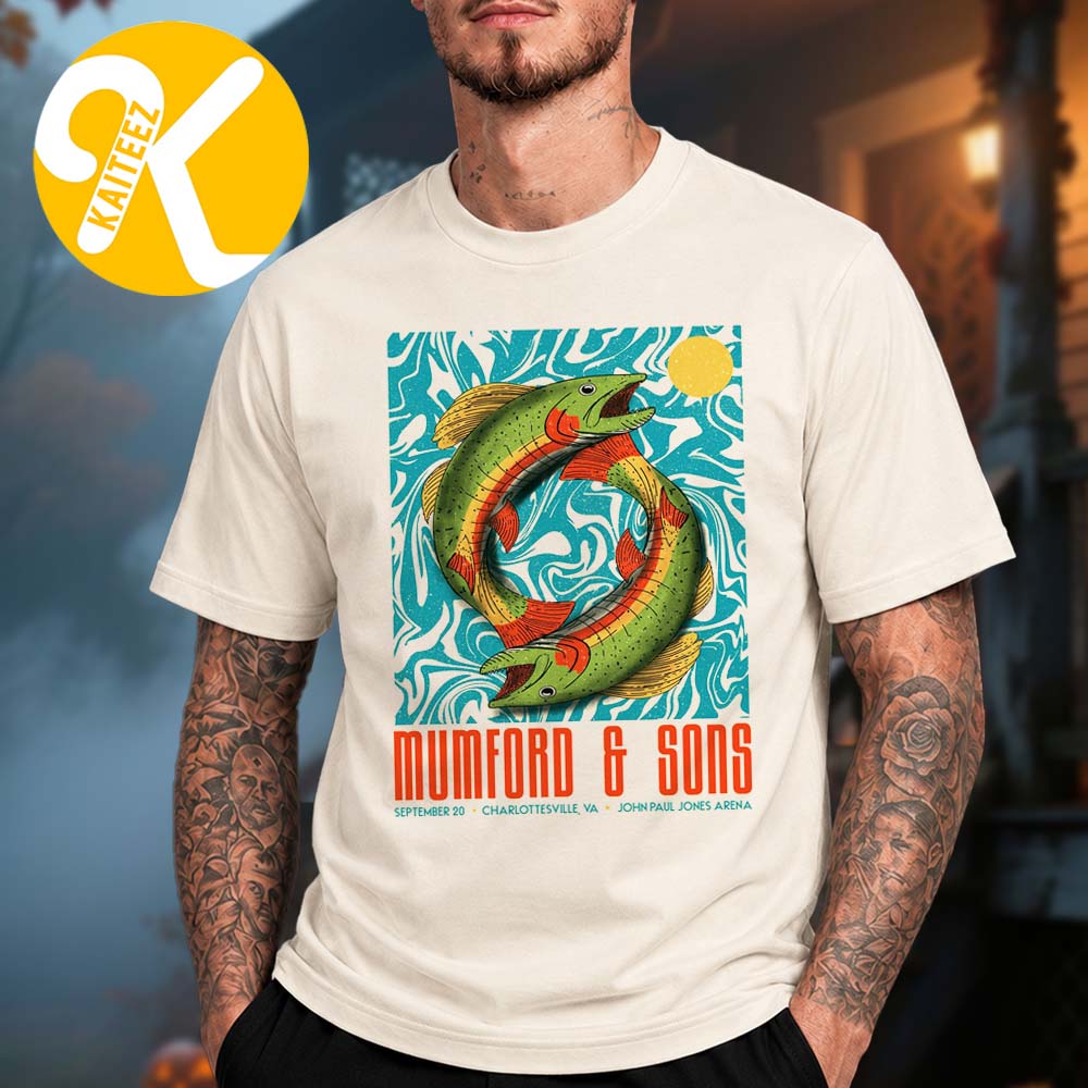 Mumford And Sons Charlottesville VA Event Poster At John Paul Jones Arena In Charlottesville VA On September 20 2026 Unisex T-Shirt Mumford And Sons Charlottesville VA Event Poster At John Paul Jones Arena In Charlottesville VA On September 20 2026 Unisex T-Shirt