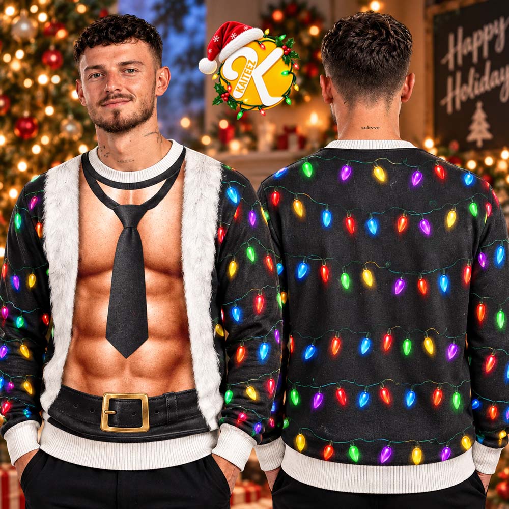 Muscle Body Funny Christmas Gift For Husband Ugly Sweater Muscle Body Funny Christmas Gift For Husband Ugly Sweater