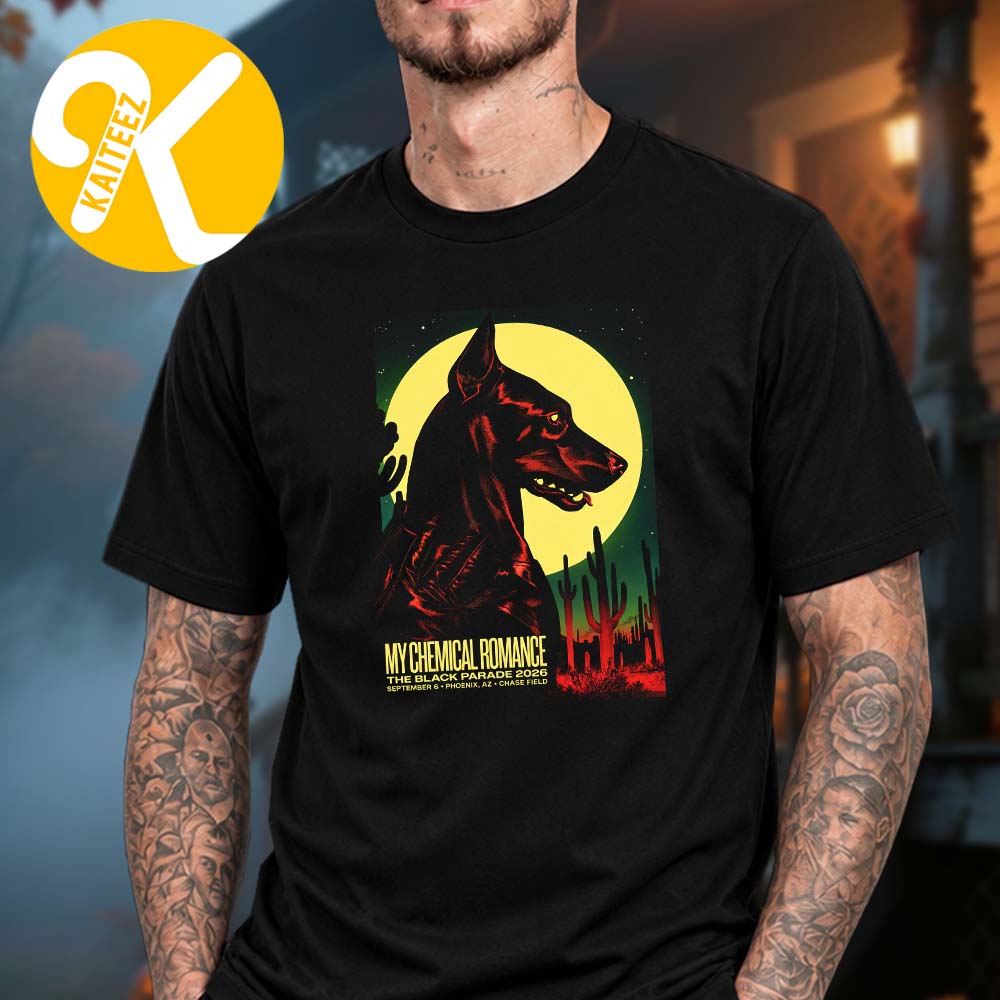 My Chemical Romance Phoenix AZ Exclusive Event Poster At Chase Field In Phoenix AZ On September 6 2026 Unisex T-Shirt My Chemical Romance Phoenix AZ Exclusive Event Poster At Chase Field In Phoenix AZ On September 6 2026 Unisex T-Shirt