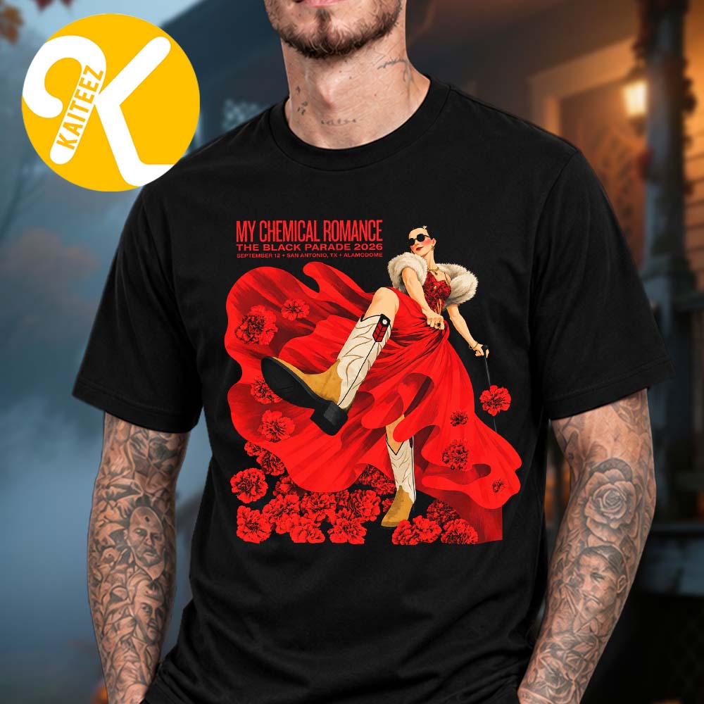 My Chemical Romance San Antonio TX Exclusive Event Tee At Aladome In San Antonio TX On September 12 2026 Unisex T-Shirt My Chemical Romance San Antonio TX Exclusive Event Tee At Aladome In San Antonio TX On September 12 2026 Unisex T-Shirt