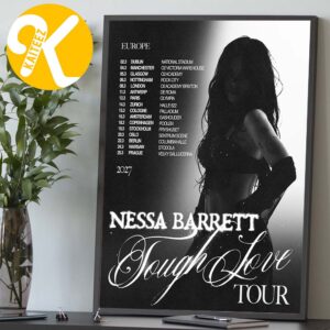 Nessa Barrett The Tough Love Tour 2027 Tour Dates Home Decor Poster Canvas
