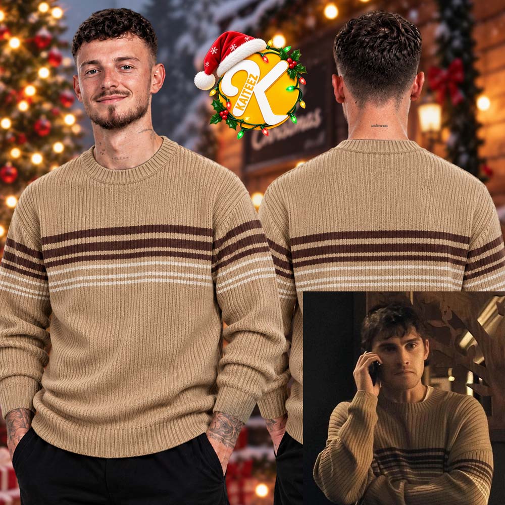 Obsession Michael Johnston Bears Stripe Ugly Sweater Obsession Michael Johnston Bears Stripe Ugly Sweater