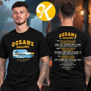 Oceans Calling Festival 2026 In Ocean City MD On September 25-27 2026 Bottle Lineup Two Sided Unisex T-Shirt