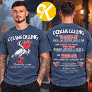 Oceans Calling Festival 2026 In Ocean City MD On September 25-27 2026 Party Pelican Lineup Two Sided Unisex T-Shirt