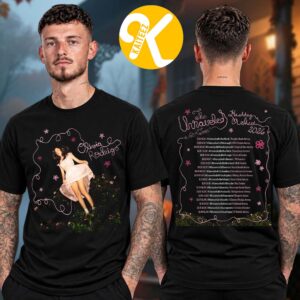 Olivia Rodrigo Merch The Unraveled Tour 2026 Hashtags Sheet Dateback Two Sided Unisex T-Shirt