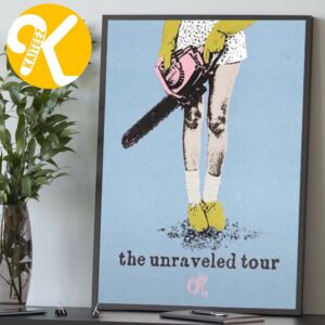 Olivia Rodrigo The Unraveled Tour 2026 Blue Version Home Decor Poster Canvas