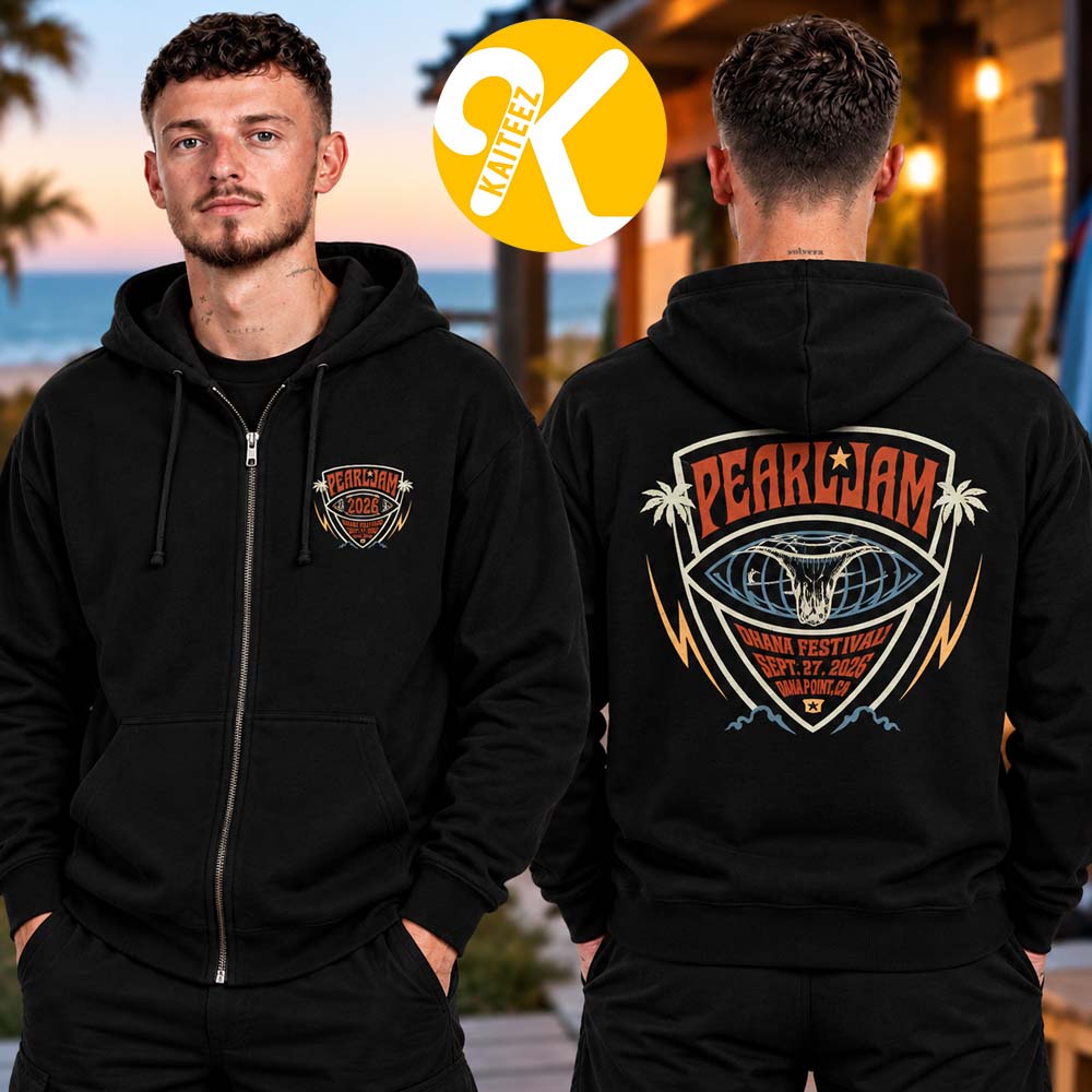 Pearl Jam Merch Ohana Festival 2026 In Dana Point CA On September 27 2026 Big Kahuna Zip Up Hoodie Pearl Jam Merch Ohana Festival 2026 In Dana Point CA On September 27 2026 Big Kahuna Zip Up Hoodie