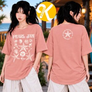 Pearl Jam Merch Ohana Festival 2026 In Dana Point CA On September 27 2026 Shells Two Sided Women Shirt