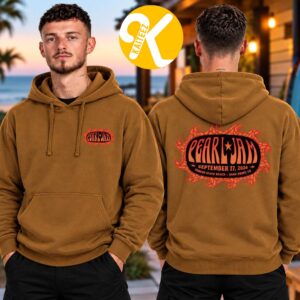 Pearl Jam Merch Ohana Festival 2026 In Dana Point CA On September 27 2026 Sun Sets Two Sided Unisex Hoodie