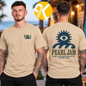 Pearl Jam Merch Ohana Festival 2026 In Dana Point CA On September 27 2026 Wave Lord Two Sided Unisex T-Shirt