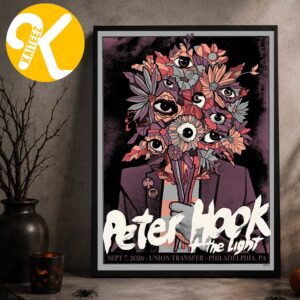 Peter Hook And The Light Philadelphia PA Event Poster At Union Transfer In Philadelphia PA On September 7 2026 Home Decor Poster Canvas