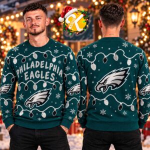 Philadelphia Eagles Light Up Ugly Christmas Sweater