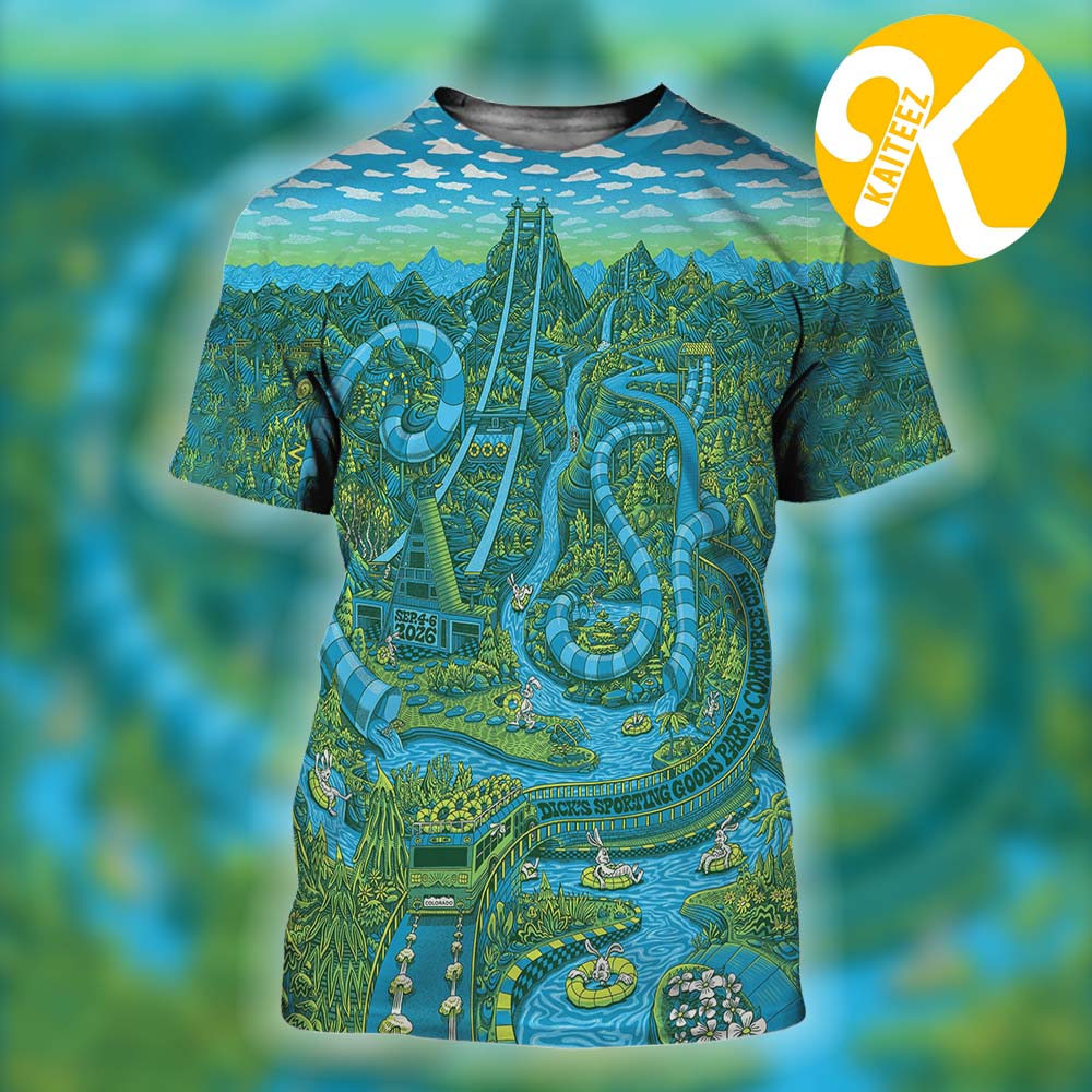 Phish Dry Goods Summer Tour In Colorado Event Poster At Dick Sporting Goods Park In Commerce City CO On September 4-6 2026 Art By Dylan Fant All Over Print Shirt Phish Dry Goods Summer Tour In Colorado Event Poster At Dick Sporting Goods Park In Commerce City CO On September 4-6 2026 Art By Dylan Fant All Over Print Shirt