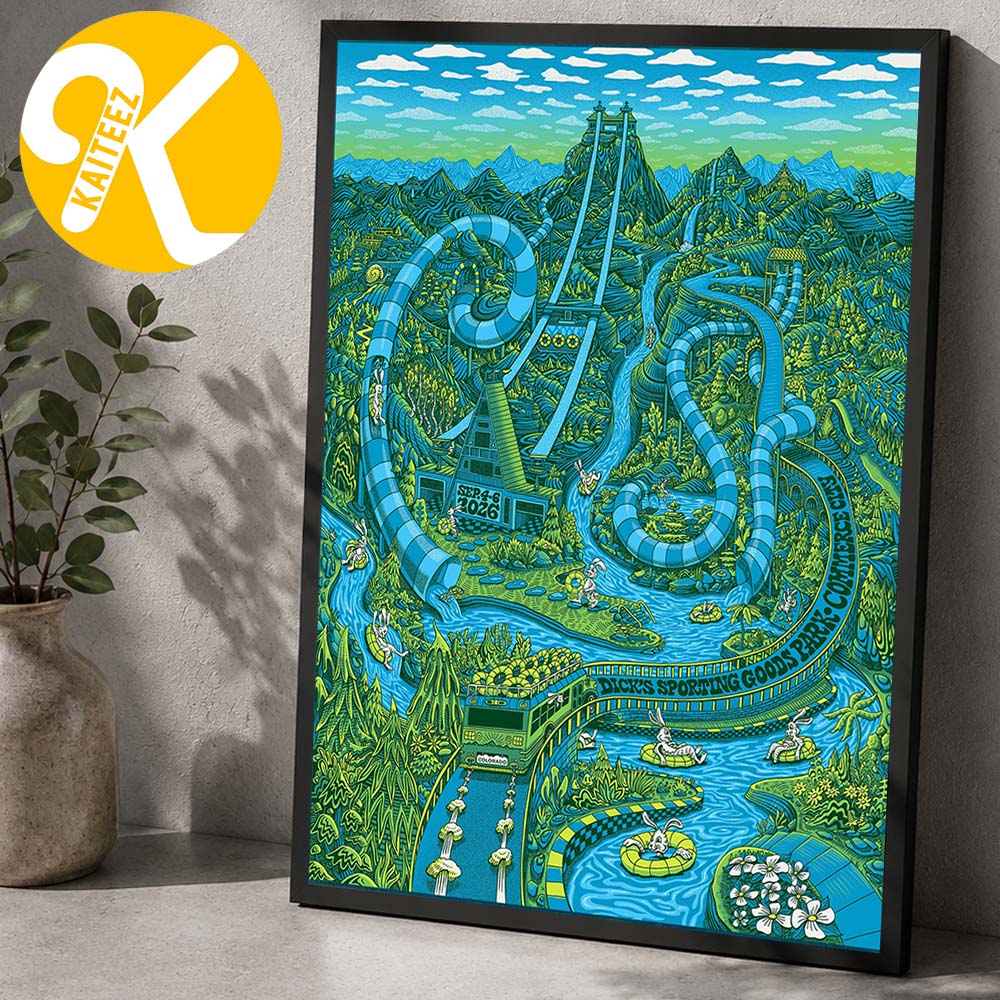 Phish Dry Goods Summer Tour In Colorado Event Poster At Dick Sporting Goods Park In Commerce City CO On September 4-6 2026 Art By Dylan Fant Home Decor Poster Canvas Phish Dry Goods Summer Tour In Colorado Event Poster At Dick Sporting Goods Park In Commerce City CO On September 4-6 2026 Art By Dylan Fant Home Decor Poster Canvas