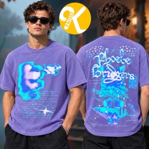 Phoebe Bridgers Merch The Lost Tour 2026 Lavender Glitch Tour Dates Two Sided Unisex T-Shirt
