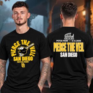 Pierce The Veil San Diego CA Exclusive Event Tee At Petco Park In San Diego CA On September 12 2026 Logo Two Sided Unisex T-Shirt