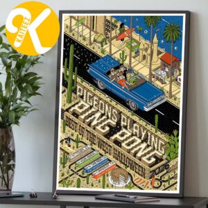 Pigeons Playing Ping Pong Best Of The West Halloween Tour Dates Home Decor Poster Canvas