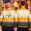 Pittsburgh Steelers NFL Big Logo Knit Christmas Ugly Sweater