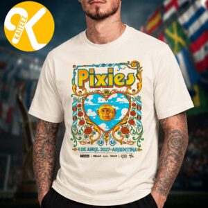 Pixies At Movistar Arena In Buenos Aires Argentina On Apirl 4 2026 Art By George Manta Unisex T-Shirt