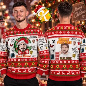 Post Malone Merry Postmas Home Malone Ugly Sweater