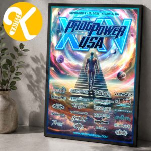 ProgPower USA 2026 Event Line Up Poster In Atlanta GA On September 9-12 2026 Home Decor Poster Canvas