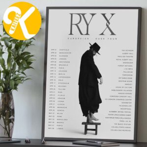 RY X Dusk Tour 2026 Europe And UK Tour Dates Home Decor Poster Canvas