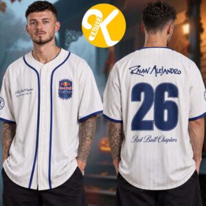 Rauw Alejandro Red Bull Chapers Merch Logo Baseball Jersey