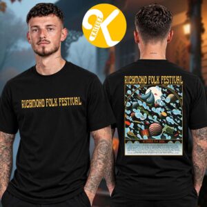 Richmond Folk Festival 2026 Event Poster By Christian Taylor Line Up Two Sided Unisex T-Shirt
