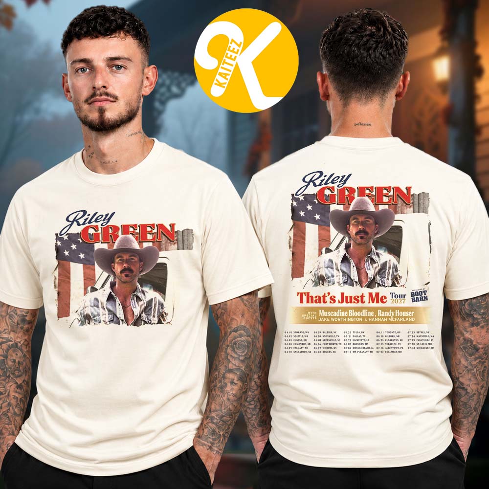 Riley Green That Just Me Tour 2027 Tour Dates Two Sided Unisex T-Shirt Riley Green That Just Me Tour 2027 Tour Dates Two Sided Unisex T-Shirt