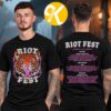 Riot Fest 2026 Merch In Chicago IL On September 18-20 2026 Tongue Tied Lineup Two Sided Unisex T-Shirt