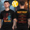Riot Fest 2026 Merch In Chicago IL On September 18-20 2026 Tongue Tied Lineup Two Sided Unisex T-Shirt