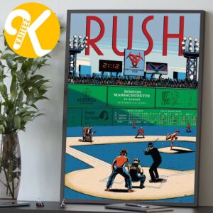 Rush Boston MA Event Poster At TD Garden In Boston MA On September 12 14 2026 Home Decor Poster Canvas
