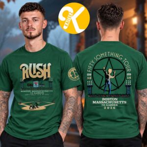 Rush Boston MA Event Tee At TD Garden In Boston MA On September 12 14 2026 Unisex T-Shirt
