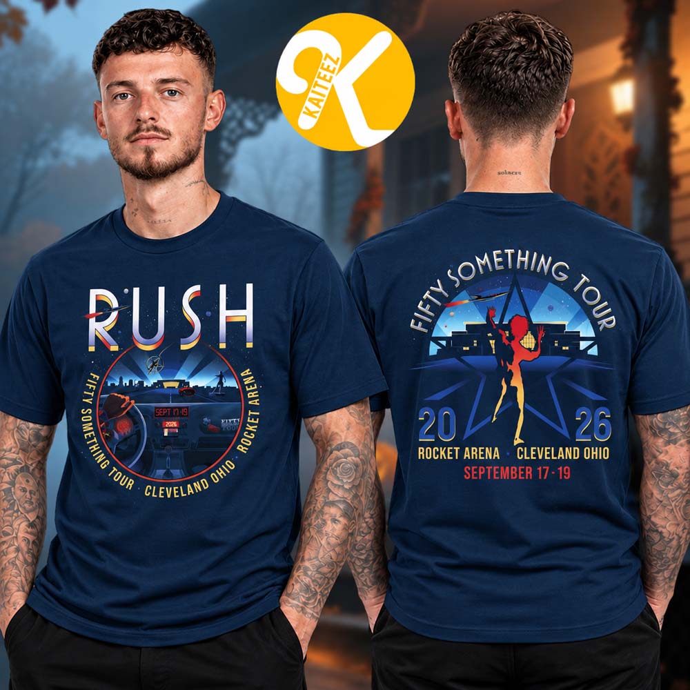 Rush Cleveland Ohio Event Tee At Rocket Arena In Cleveland Ohio On September 17 19 2026 Two Sided Unisex T-Shirt Rush Cleveland Ohio Event Tee At Rocket Arena In Cleveland Ohio On September 17 19 2026 Two Sided Unisex T-Shirt