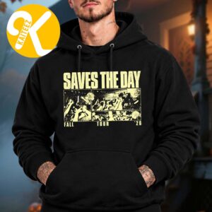 Saves The Day Merch Fall Tour 2026 Graphic Unisex Hoodie