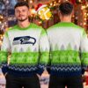 Seattle Seahawks NFL Busy Block Snowfall Ugly Christmas Sweater Seattle Seahawks NFL Busy Block Snowfall Ugly Christmas Sweater