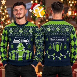 Seattle Seahawks NFL Holiday Ugly Sweater