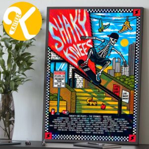 Shaky Knees Festival 2026 Event Poster At Piedmont Park In Atlanta GA On September 18-20 2026 Home Decor Poster Canvas