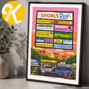 ShoalsFest 2026 At McFarland Park In Florence Alabama On October 3-4 2026 Event Line Up Home Decor Poster Canvas