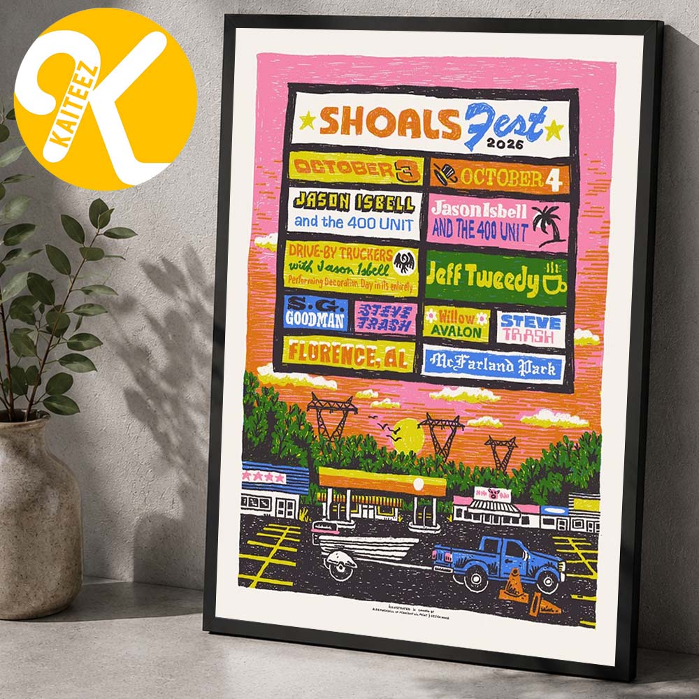 ShoalsFest 2026 At McFarland Park In Florence Alabama On October 3-4 2026 Event Line Up Home Decor Poster Canvas ShoalsFest 2026 At McFarland Park In Florence Alabama On October 3-4 2026 Event Line Up Home Decor Poster Canvas