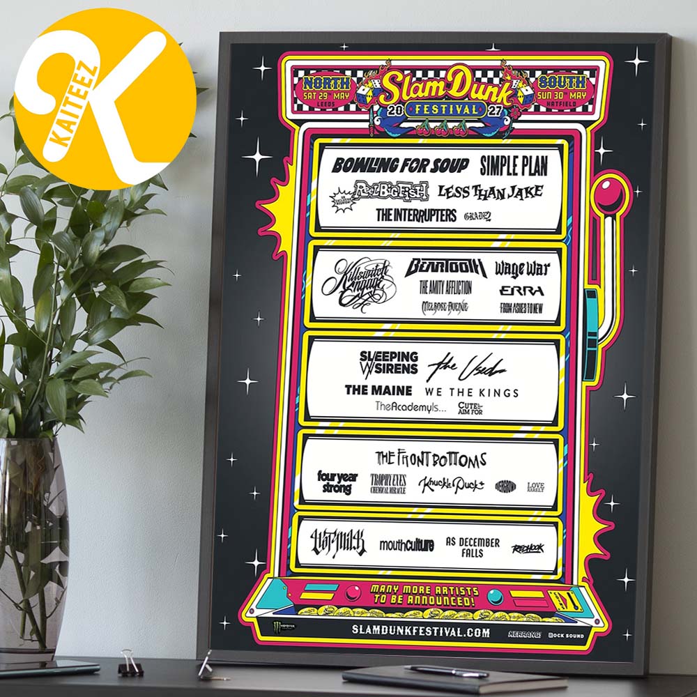 Slam Dunk Festival 2027 Line Up Home Decor Poster Canvas Slam Dunk Festival 2027 Line Up Home Decor Poster Canvas
