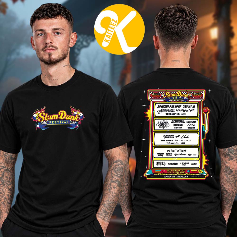 Slam Dunk Festival 2027 Line Up Two Sided Unisex T-Shirt Slam Dunk Festival 2027 Line Up Two Sided Unisex T-Shirt