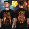 Slayer Merch World Tour 2026 Skull Emblem Tour Dates Two Sided Unisex T-Shirt