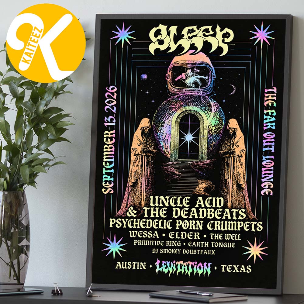 Sleep Band Levitation Festival 2026 Event Poster At The Far Out Lounge In Austin TX On September 13 2026 Home Decor Poster Canvas Sleep Band Levitation Festival 2026 Event Poster At The Far Out Lounge In Austin TX On September 13 2026 Home Decor Poster Canvas