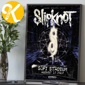 Slipknot Event Poster At Sofi Stadium In Inglewood CA On August 13 2027 Home Decor Poster Canvas