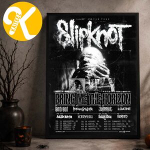 Slipknot North America 2027 (sic)EST Stadium Tour With Special Guests Bring Me The Horizon Tour Dates Home Decor Poster Canvas