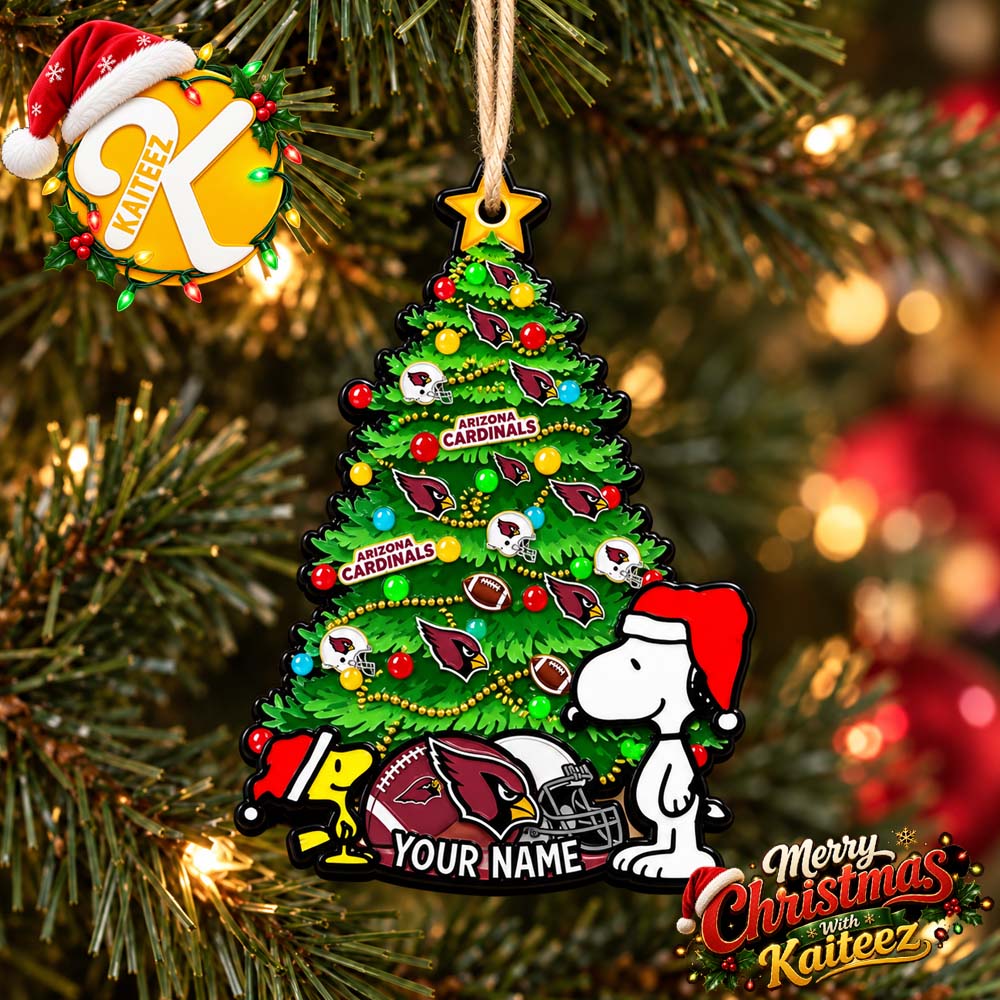 Snoopy Peanuts x Arizona Cardinals Custom Christmas Ornament Xmas Tree Decorations Snoopy Peanuts x Arizona Cardinals Custom Christmas Ornament Xmas Tree Decorations