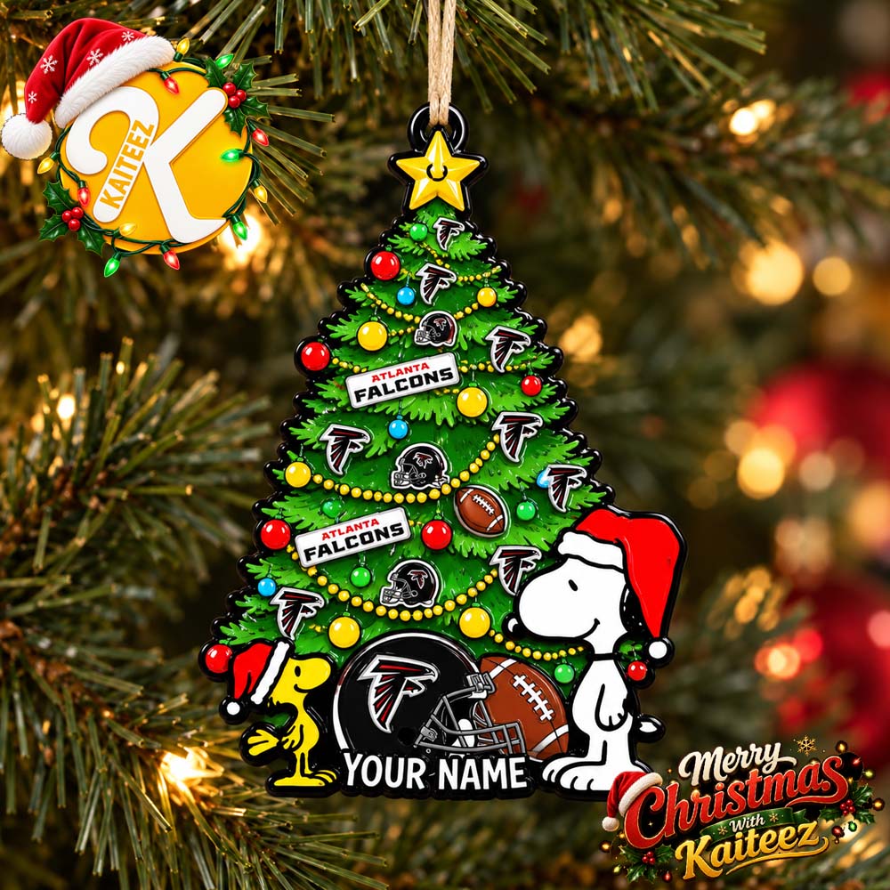 Snoopy Peanuts x Atlanta Falcons Custom Christmas Ornament Xmas Tree Decorations Snoopy Peanuts x Atlanta Falcons Custom Christmas Ornament Xmas Tree Decorations